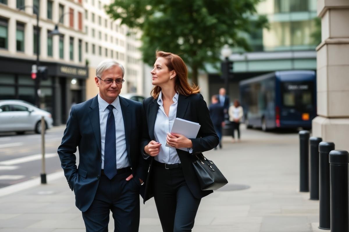GoCompliance consultants walking through the City of London