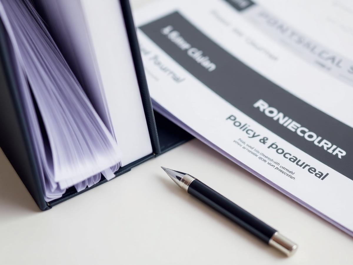 Printed compliance policy and procedure manuals